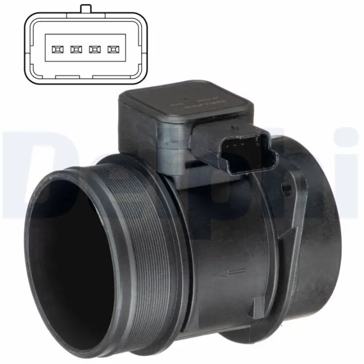 Датчик масової витрати повітря Delphi AF10500-12B1 (фото 1)