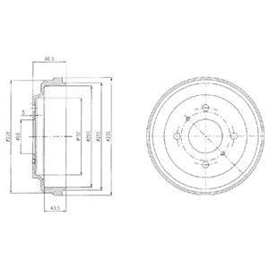 Тормозной барабан Delphi BF481
