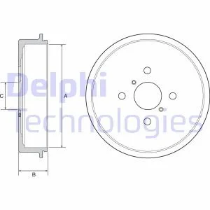 Тормозной барабан Delphi BF552
