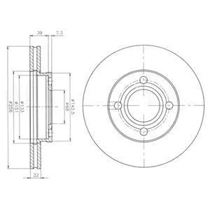 Тормозной диск Delphi BG2272