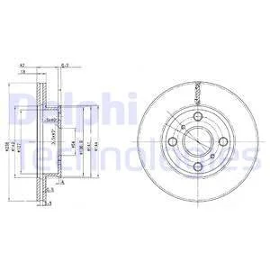 Тормозной диск Delphi BG2424