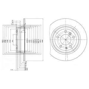 Тормозной диск Delphi BG2431