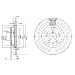 Тормозной диск Delphi BG2844
