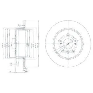 Тормозной диск Delphi BG3183