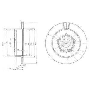 Тормозной диск Delphi BG3230