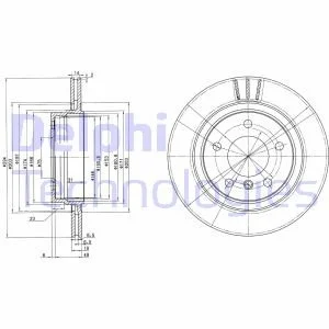 Тормозной диск Delphi BG3530C