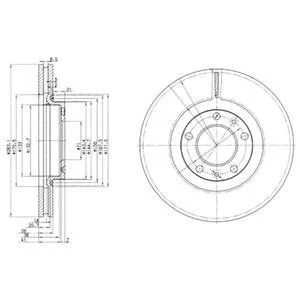 Гальмівний диск Delphi BG3682