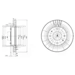 Тормозной диск Delphi BG3750