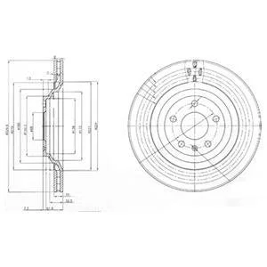 Тормозной диск Delphi BG3991