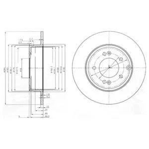 Тормозной диск Delphi BG4012