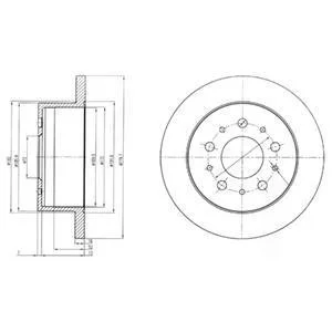 Тормозной диск Delphi BG4061