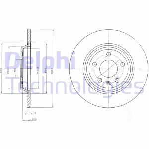 Гальмівний диск Delphi BG4081C
