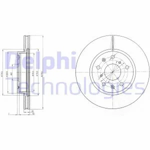 Тормозной диск Delphi BG4093C
