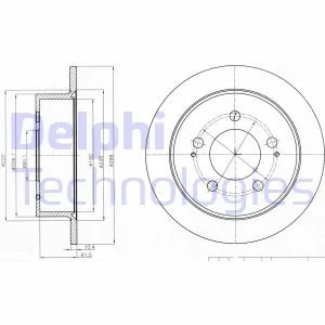Тормозной диск Delphi BG4220