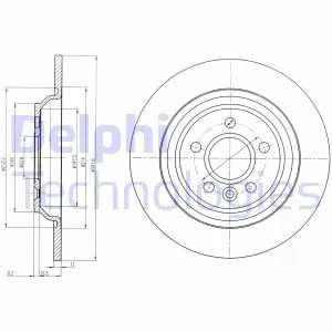 Тормозной диск Delphi BG4239C