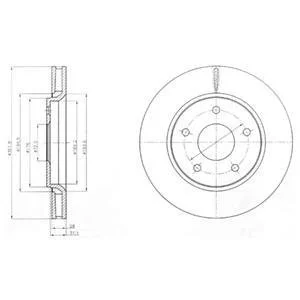 Тормозной диск Delphi BG4248
