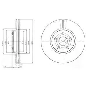 Тормозной диск Delphi BG4277