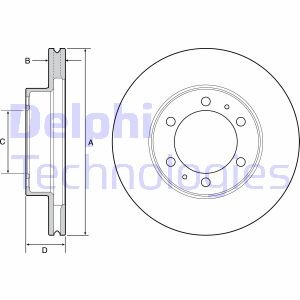 Гальмівний диск Delphi BG4557