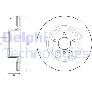 Гальмівний диск Delphi BG4644C