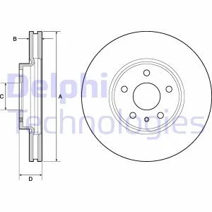 Тормозной диск Delphi BG4702C