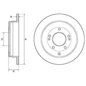 Тормозной диск Delphi BG4767C