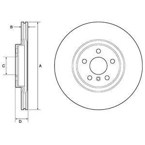 Тормозной диск Delphi BG4780C