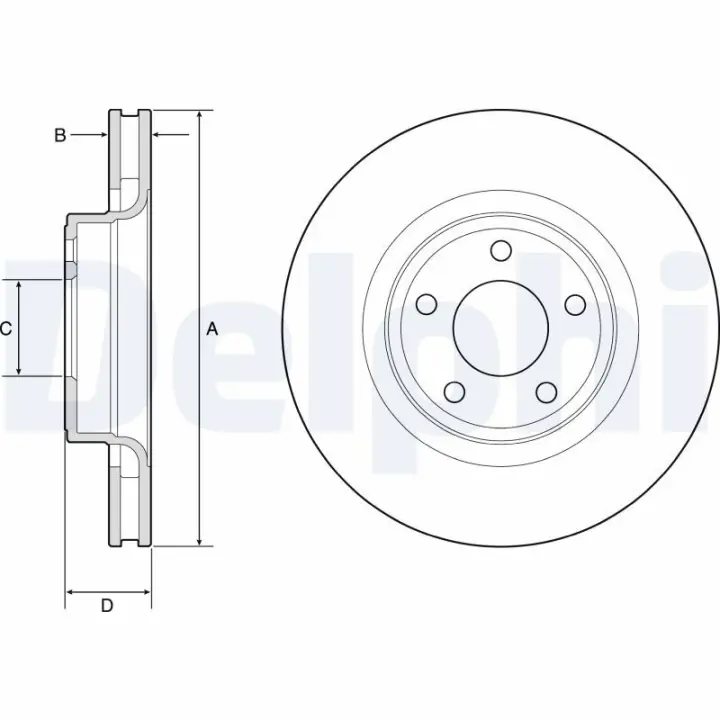 Гальмівний диск Delphi BG4831C (фото 1)