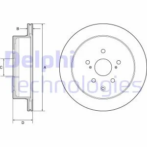 Гальмівний диск Delphi BG4929C