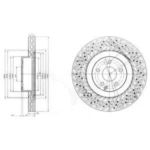 Тормозной диск Delphi BG9057