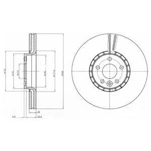 Тормозной диск Delphi BG9085