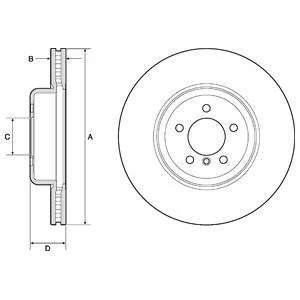 Тормозной диск Delphi BG9158C