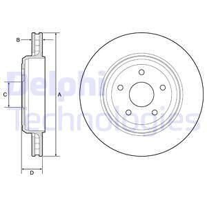 Гальмівний диск Delphi BG9214C