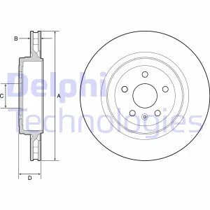 Гальмівний диск Delphi BG9221C