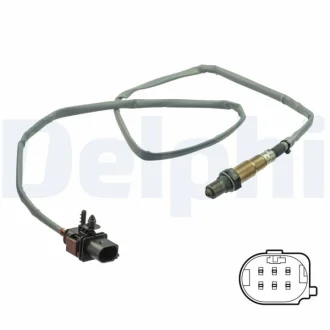 Лямбда-зонд (кількість дротів 5, 1242мм) AUDI A3, TT SEAT LEON, LEON SC, LEON ST SKODA OCTAVIA III VW GOLF ALLTRACK VII, GOLF SPORTSVAN VII, GOLF VII, XL1 0.8DH/1.8/2.0D 04.12- Delphi ES2110112B1