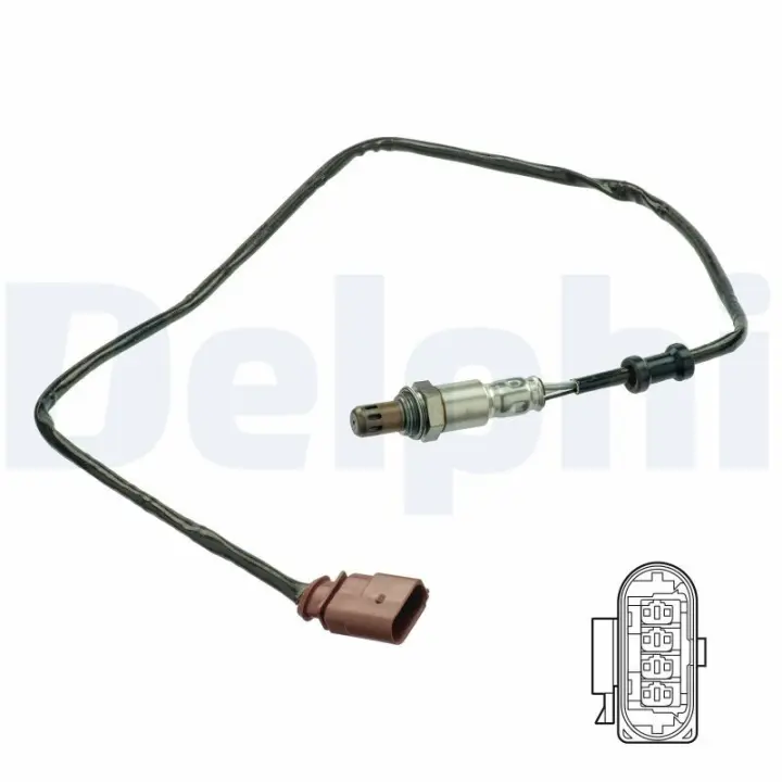 Лямбда-зонд (кількість дротів 4, 865мм) SEAT MII SKODA CITIGO VW LOAD UP!, UP! 1.0 08.11-08.20 Delphi ES2110312B1 (фото 1)