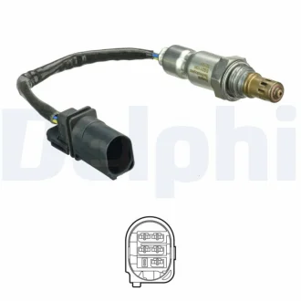 Лямбда-зонд (кількість дротів 5, 347мм) DS DS 5 CITROEN BERLINGO, BERLINGO MULTISPACE, C3 II, C3 PICASSO, C4 AIRCROSS, C4 GRAND PICASSO II, C4 II, C4 PICASSO II, DS3, DS4, DS5 1.6D 06.09- Delphi ES2110612B1