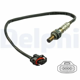 Лямбда-зонд (кількість дротів 4, 500мм) OPEL ASTRA H, ASTRA H CLASSIC, ASTRA H GTC, SIGNUM, VECTRA C, VECTRA C GTS, ZAFIRA B 1.6-1.8LPG 07.05-04.15 Delphi ES2111612B1