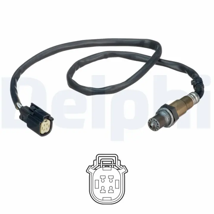 Лямбда-зонд (кількість дротів 4, 775мм) FORD B-MAX, ECOSPORT, FIESTA VI, TOURNEO COURIER B460, TRANSIT COURIER B460 1.0 08.12- Delphi ES2112612B1 (фото 1)