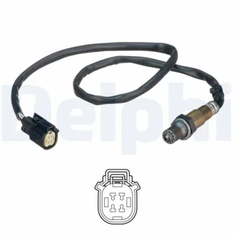 Лямбда-зонд (кількість дротів 4, 775мм) FORD B-MAX, ECOSPORT, FIESTA VI, TOURNEO COURIER B460, TRANSIT COURIER B460 1.0 08.12- Delphi ES2112612B1