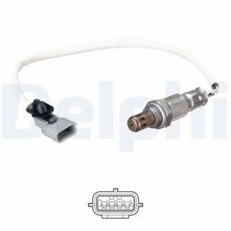 Лямбда-зонд (кількість дротів 4, 350мм) NISSAN JUKE, MICRA V, PULSAR, QASHQAI II 0.9/1.2 11.13- Delphi ES2117012B1