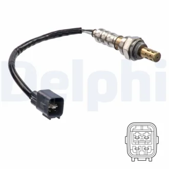 Лямбда-зонд (кількість дротів 4, 230мм) TOYOTA URBAN CRUISER, VERSO S, YARIS 1.3/1.33 11.08-03.17 Delphi ES2117612B1