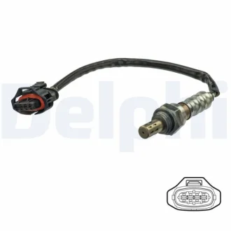Лямбда-зонд (кількість дротів 4, 250мм) OPEL ASTRA H, ASTRA H CLASSIC, ASTRA H GTC, ZAFIRA B 1.6-1.8 08.05-04.15 Delphi ES2117712B1