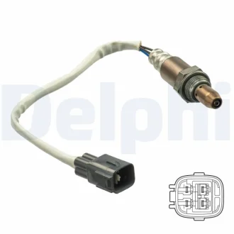 Лямбда-зонд (кількість дротів 4, 265мм) TOYOTA AURIS, COROLLA, VERSO S, YARIS 1.3/1.33 11.10-12.18 Delphi ES2120712B1