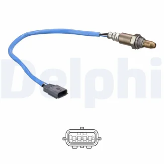 Лямбда-зонд (кількість дротів 4, 330мм) BMW 5 (F10), X3 (F25) NISSAN JUKE, MICRA V, NV200, NV200 / EVALIA, PULSAR, QASHQAI II 1.0-2.0D 06.10- Delphi ES2121612B1