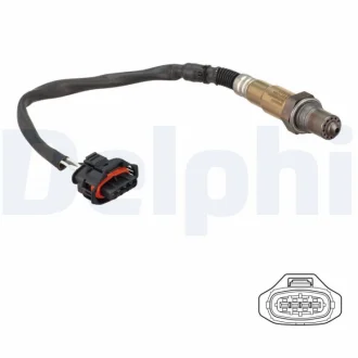 Лямбда-зонд (кількість дротів 4, 640мм) OPEL AGILA A, ASTRA H, ASTRA H GTC, OMEGA B, VECTRA B, ZAFIRA B 1.2-3.2 09.00-09.12 Delphi ES2128612B1