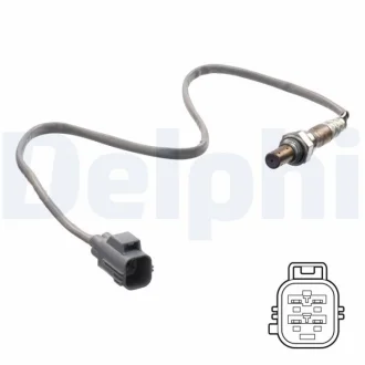 Лямбда-зонд (кількість дротів 4, 620мм) VOLVO S60 I, S70, S80 I, V70 II 2.3-2.4LPG 06.98-04.10 Delphi ES2128812B1