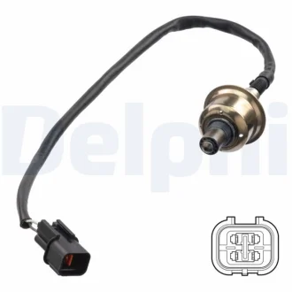 Лямбда-зонд (кількість дротів 4, 571мм) HYUNDAI I10 II 1.0/1.0LPG 08.13-12.19 Delphi ES2132412B1