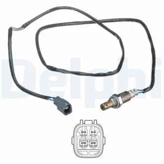 Лямбда-зонд (кількість дротів 4, 1599мм) OPEL ASTRA H, ASTRA H CLASSIC, ASTRA H GTC, ZAFIRA B 1.7D 02.07- Delphi ES2135412B1