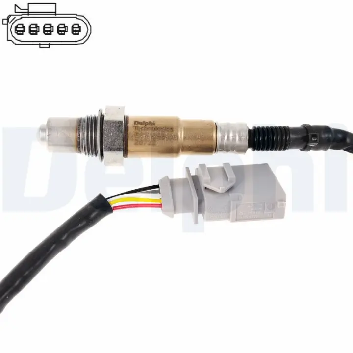 Лямбда-зонд (кількість дротів 5, 585мм) AUDI A1, A3, Q2, TT CUPRA FORMENTOR SEAT ALHAMBRA, ATECA, LEON, LEON SC, LEON ST SKODA KODIAQ I, OCTAVIA III, SUPERB III VW ARTEON 2.0 11.12- Delphi ES2139412B1 (фото 1)