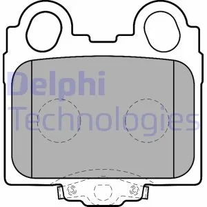 Тормозные колодки, дисковые Delphi LP1510